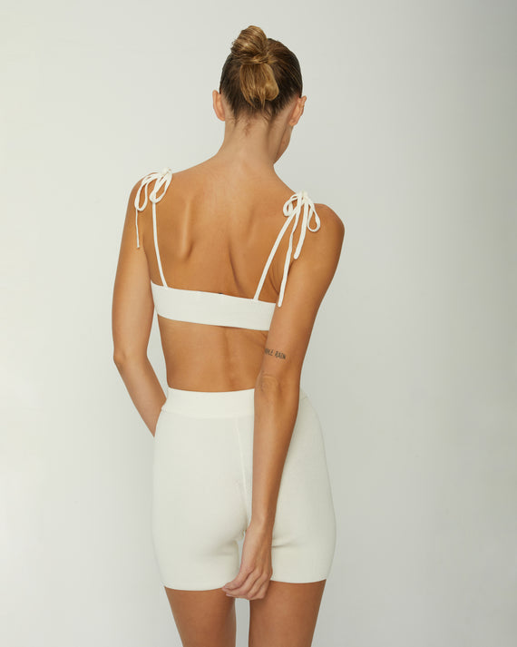 KNITTED VISCOSE SHORTS